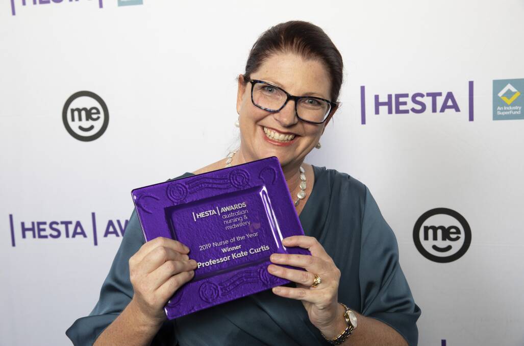 Top honour: Wollongong nurse and clinical researcher Professor Kate Curtis has been named the HESTA 2019 Australian Nurse of the Year for her work to improve emergency care, particularly for children. Picture: Supplied