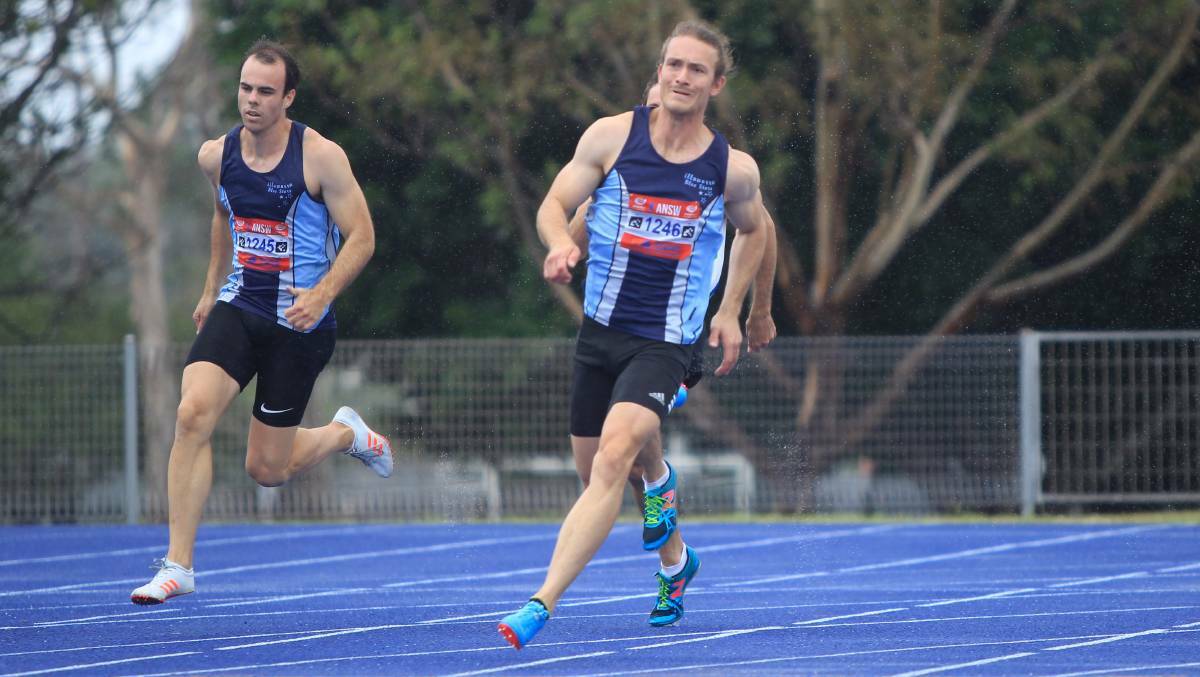 Running machine: Lachlan Parry in action at the country titles. He carried his excellent form into the recent state championships.