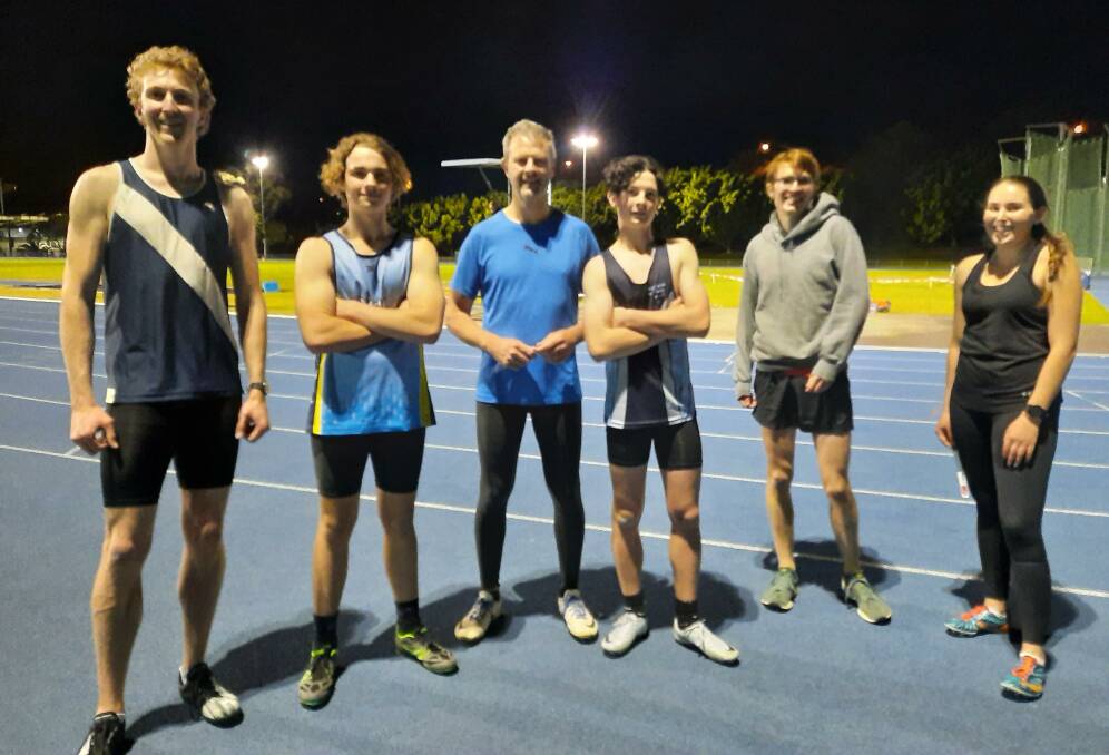 A group of IBS athletes ready to start the season with the first round of club competition on this coming Sunday at Kerryn McCann Athletics Centre. 