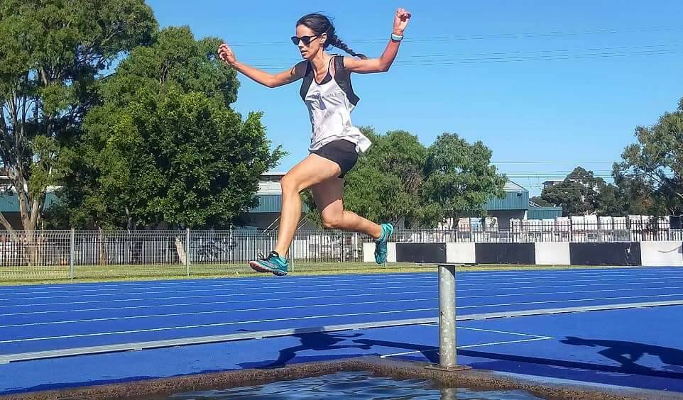 Looking good: Rebecca Dos Santos takes to the water in the Illawarra Blue Stars steeplechase event held last Sunday.