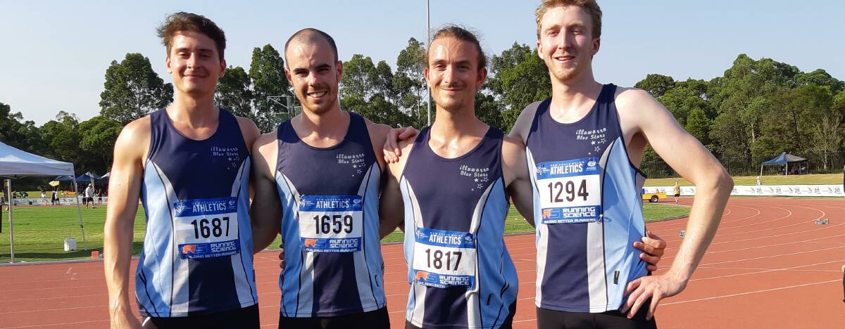 Finals hopes: IBS open men's relay team are looking to reproduce the form they displayed at the country titles, in this weekend's state relay titles.