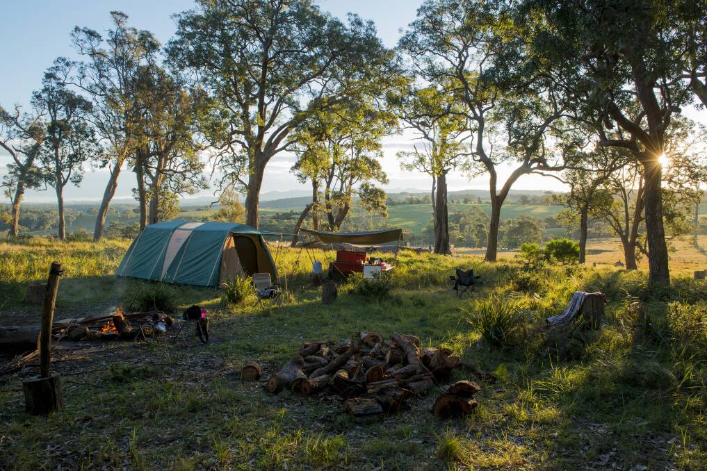 CAMPING: The 'Bingie Campground', located about 13km from Moruya on the far South Coast is among the listings on the Youcamp landsharing website. Picture: Supplied