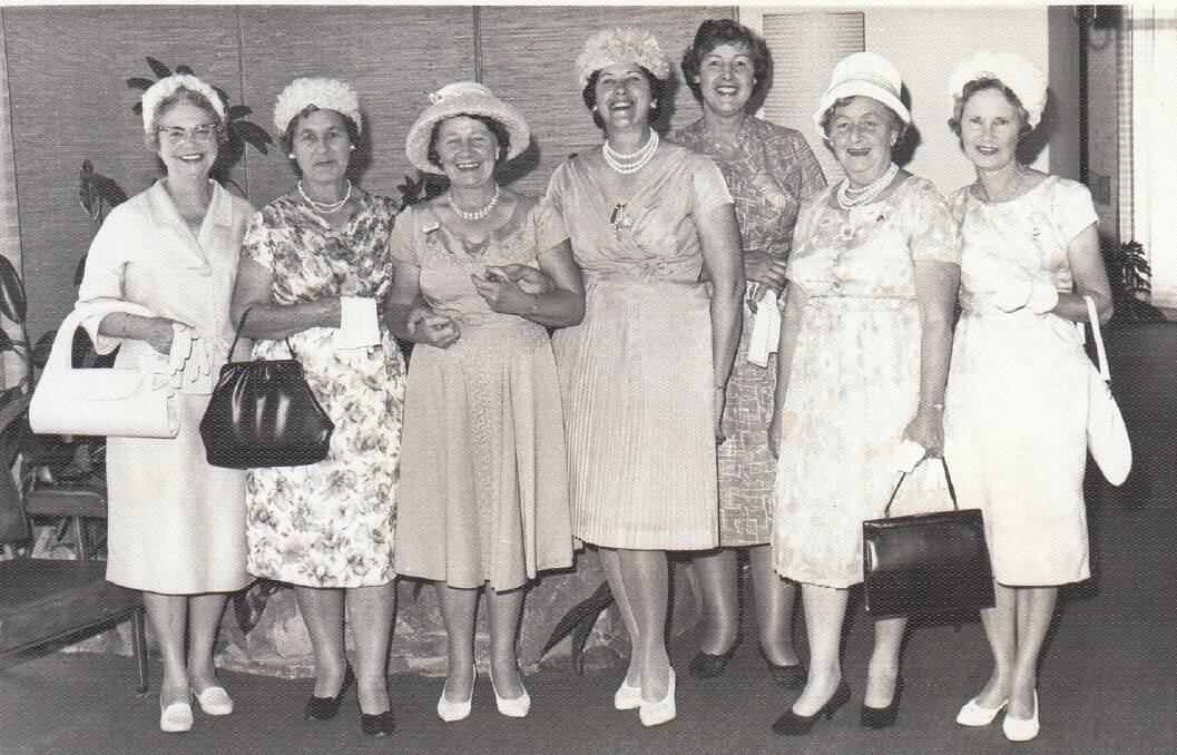 Friendship and commitment: Club president Mrs Reeves (centre) with members of VIEW in the 1960s.