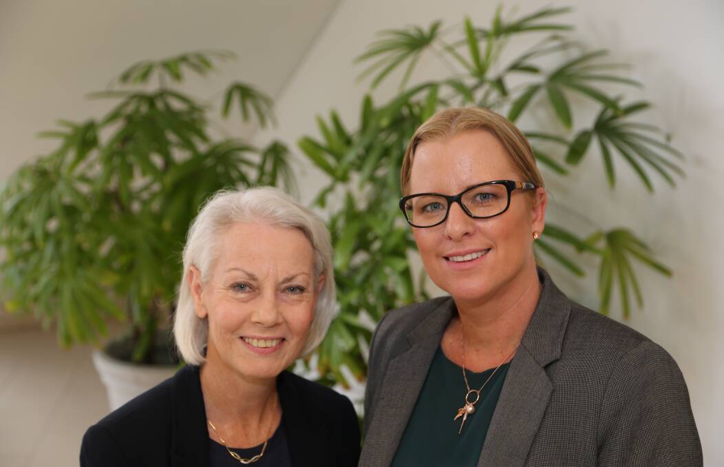 Leadership team: DGB Lawyers partner Linda Wright and Peoplecare executive manager Melinda Williams are the new chair and deputy chair of the Cram Foundation. Picture: Greg Ellis.
