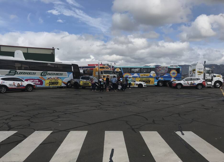 Registrations open: The 2018 i98fm Illawarra Convoy launched at Illawarra Regional Airport on Monday as the new home of the family fun day. 
