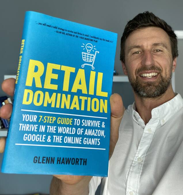 Glenn Haworth with his new book Retail Domination

