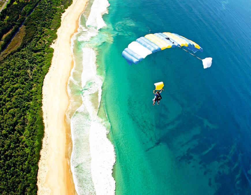 Skydiving the Beach 
