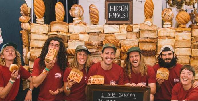 Food habit bread beacon: Members of the Hidden Harvest team are building a bread fortress at Yours & Owls Festival at Stuart Park on Saturday and Sunday.
