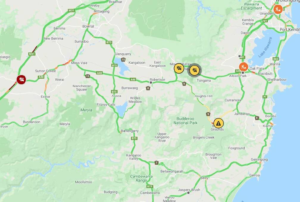 Macquarie Pass closed after three accidents on Illawarra Highway