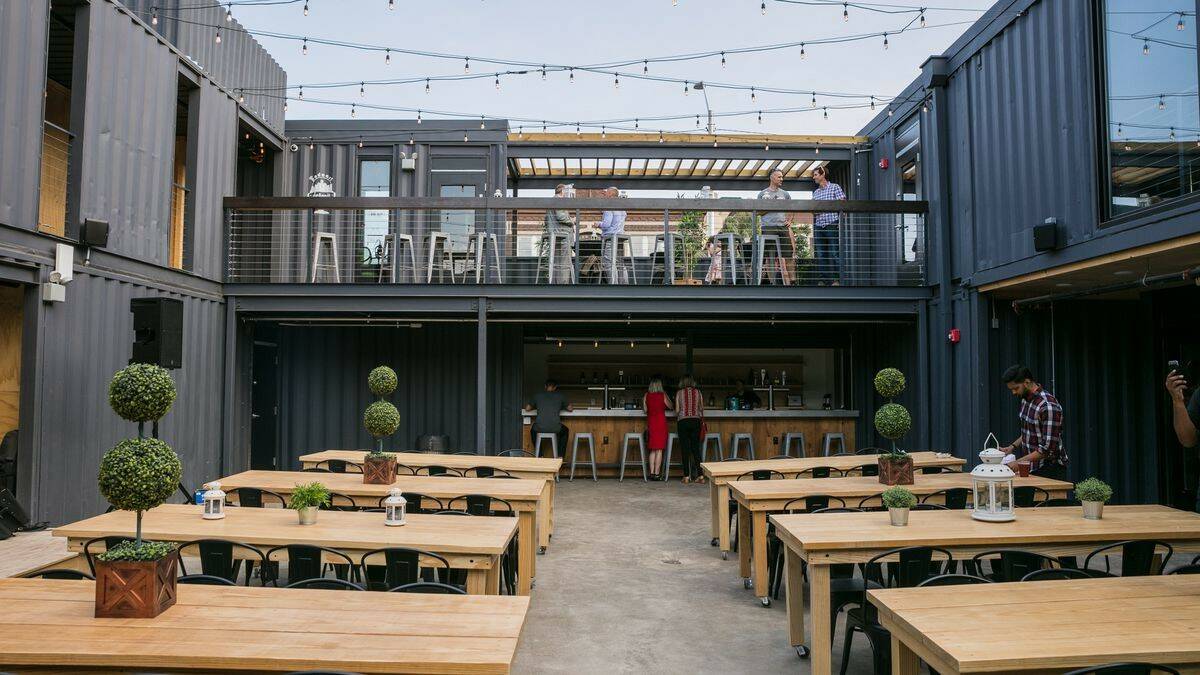 Activation: What a trendy shipping container style dining precinct might look like at the Groundz in Dapto. 