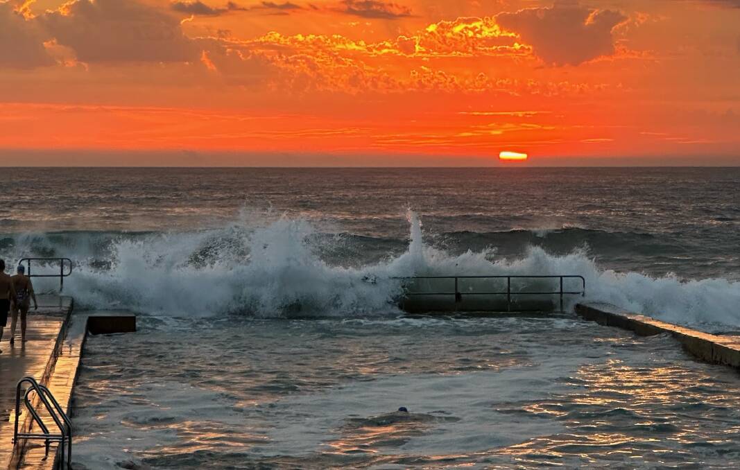 Sunrise at Austinmer Beach. Picture by Anthony Turner